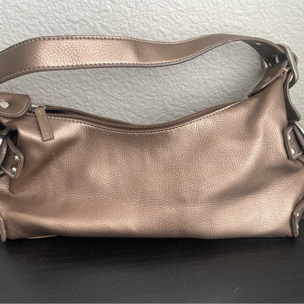 Metallic Bronze Shoulder Bag